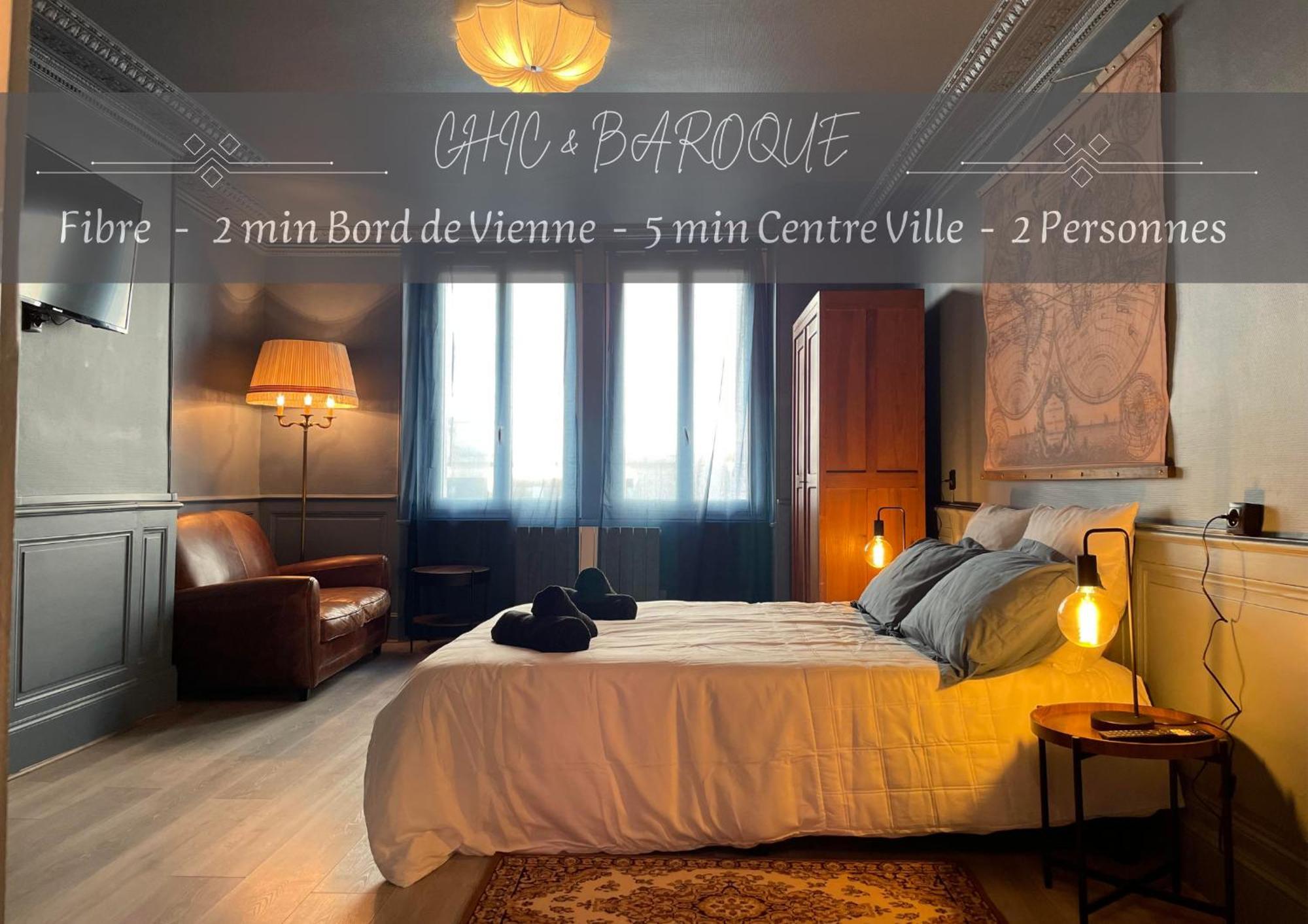 Appartement Chic & Baroque 5 Min Centre Ville Et Bord De Vienne 里摩日 外观 照片